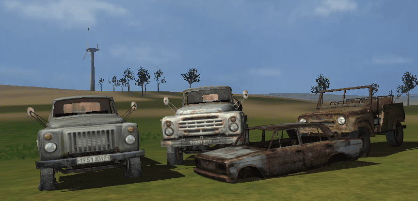 Abadoned GAZ, ZIL, UAZ...